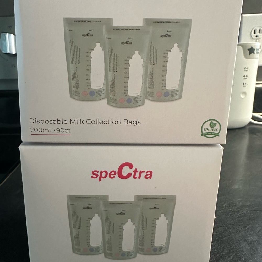Spectra Milk Collection Bags - White